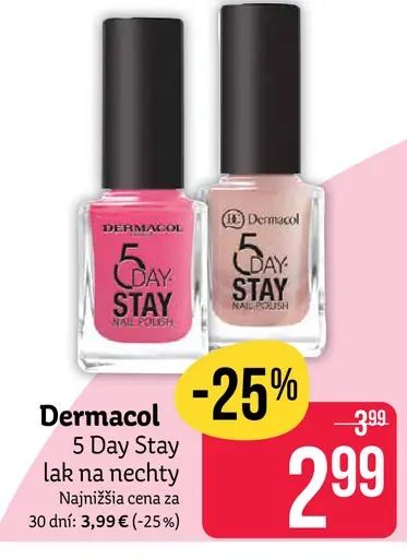 Dermacol 5 Day Stay lak na nechty