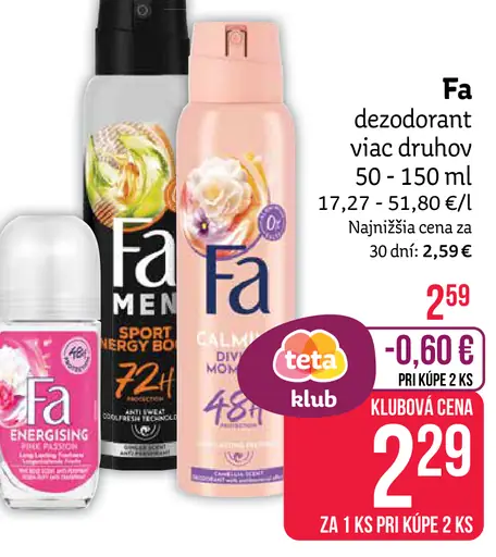 Fa dezodorant