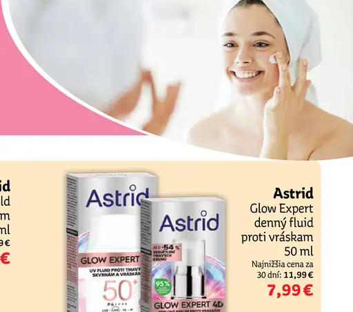 Astrid Glow Expert denný fluid proti vráskam