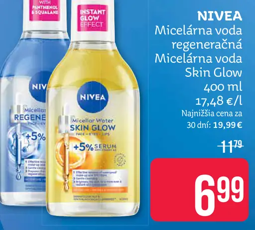 Nivea micelárna voda Skin Glow