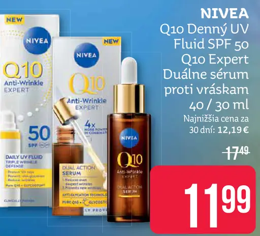 Nivea Q10 Denný UV Fluid SPF 50