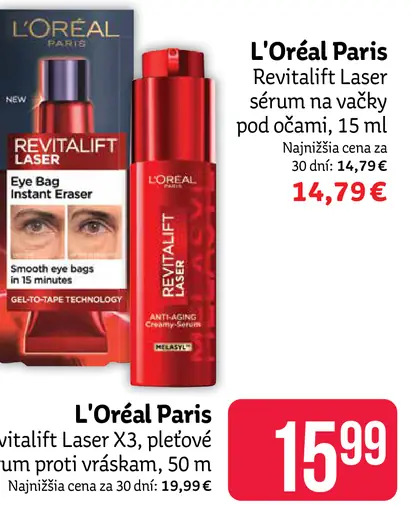 L'Oréal Paris Revitalift Laser sérum na vačky pod očami
