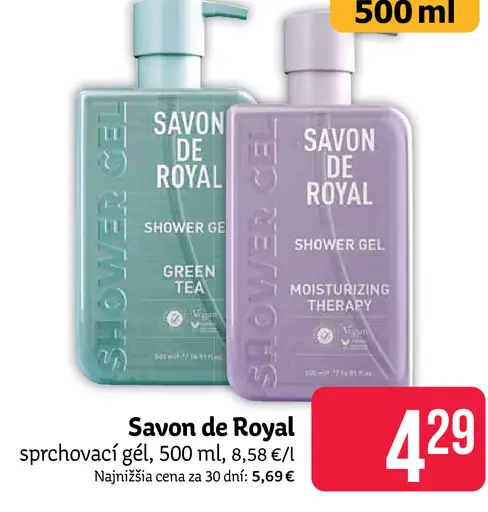 Savon de Royal sprchovací gél Green Tea