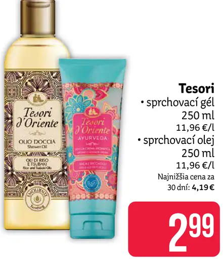 Tesori d'Oriente sprchovací gél