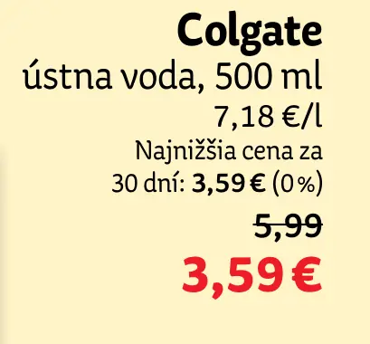 Colgate ústna voda