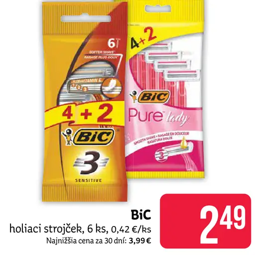 Bic Pure Lady holiaci strojček