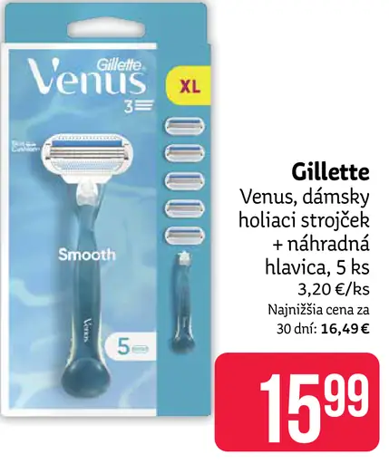 Gillette Venus dámsky holiaci strojček s náhradnou hlavicou