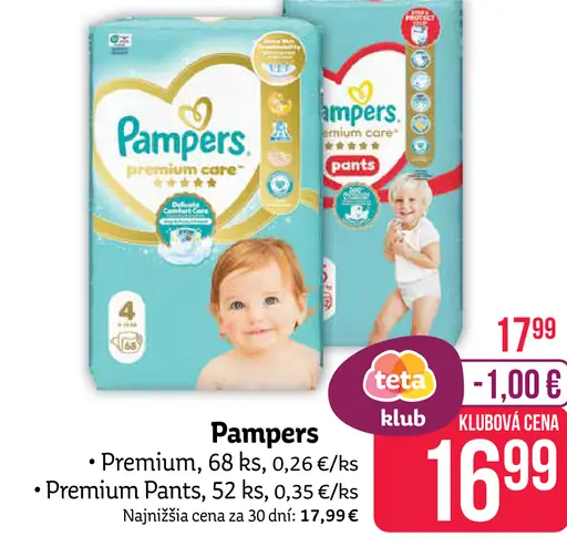 Pampers Premium detské plienky