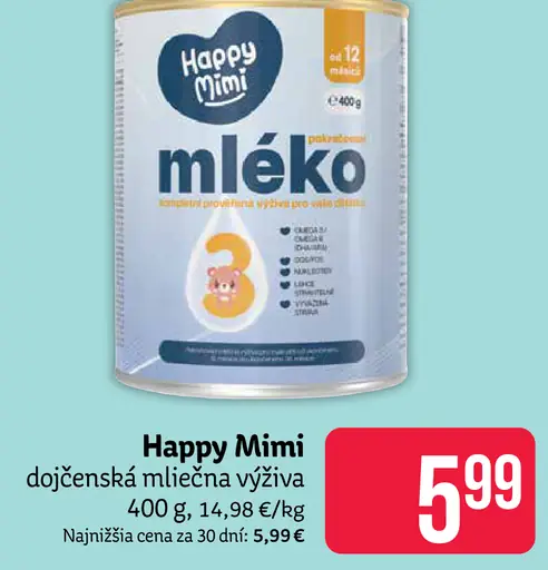Happy Mimi dojčenská mliečna výživa
