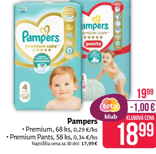 Pampers plienky Premium Care