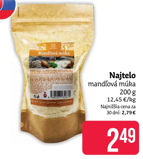 Najtelo mandľová múka