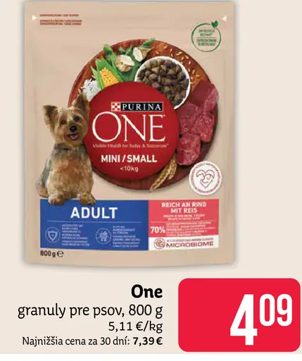 Purina One granuly pre psa Adult mini/small