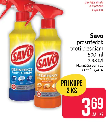 Savo prostriedok proti plesniam