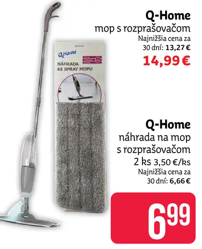 Q-Home mop s rozprašovačom