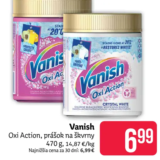 Vanish Oxi Action prášok na škvrny
