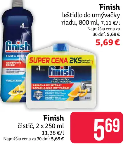 Finish Leštidlo do umývačky riadu