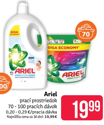 Ariel prací prostriedok