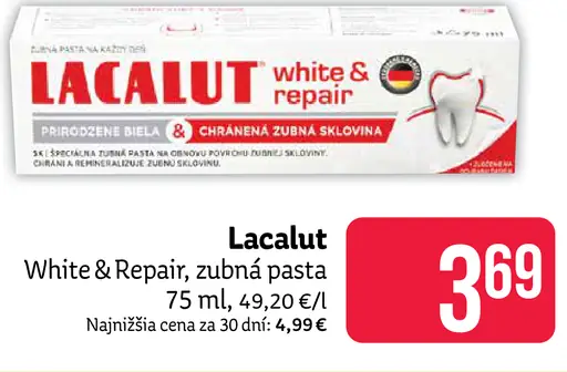 Lacalut White & Repair špeciálna zubná pasta