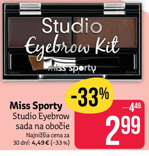 Miss Sporty Studio Eyebrow Kit sada na obočie