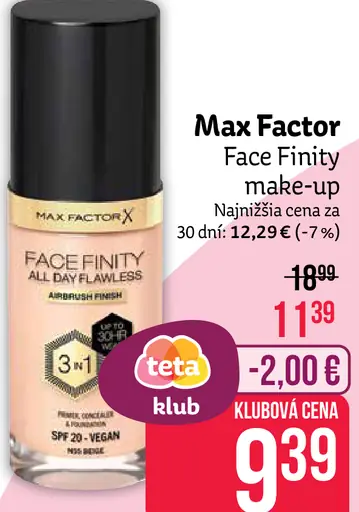 Max Factor Face Finity make-up