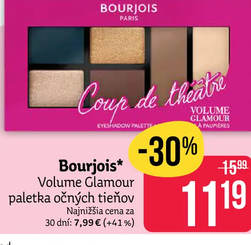 Bourjois Volume Glamour paleta očných tieňov