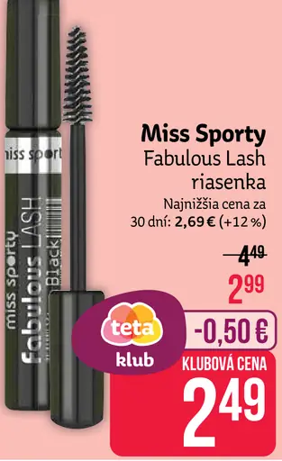 Miss Sporty Fabulous Lash riasenka