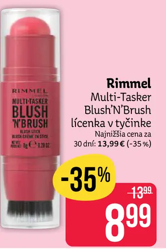 Rimmel Multi-Tasker Blush’n’Brush lícenka v tyčinke