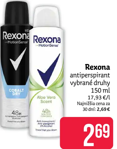 Rexona antiperspirant sprej