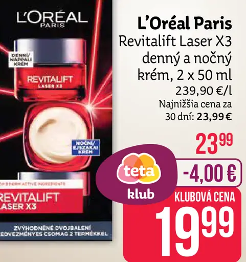 L'Oréal Paris Revitalift Laser X3 nočný krém