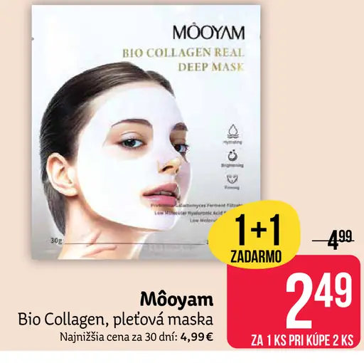 Mooyam Bio Collagen pleťová maska