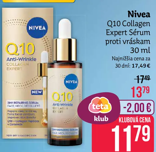 Nivea Q10 Collagen Expert sérum proti vráskam