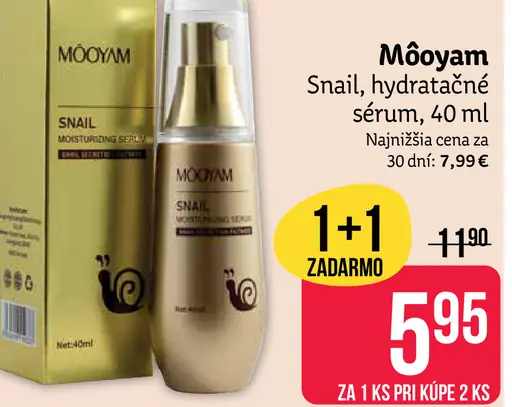 Môoyam Snail hydratačné sérum