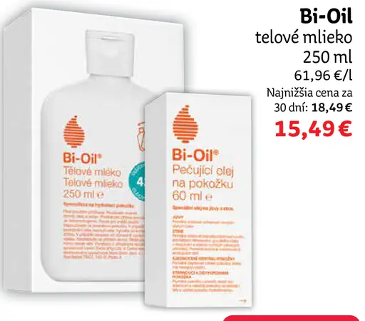 Bi-Oil telové mlieko