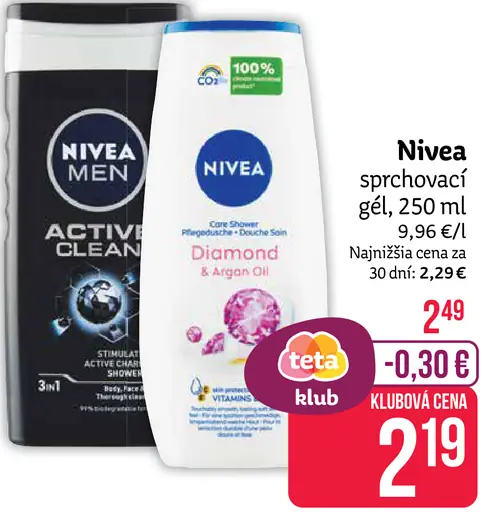 Nivea sprchovací gél Diamond & Care