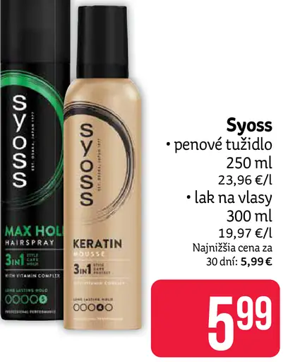 Syoss penové tužidlo lak na vlasy