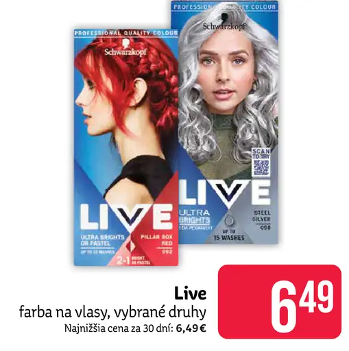 Schwarzkopf LIVE farba na vlasy