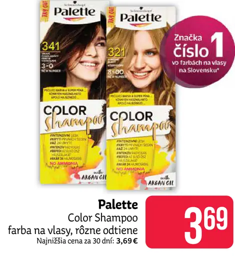 Palette Color Shampoo farba na vlasy