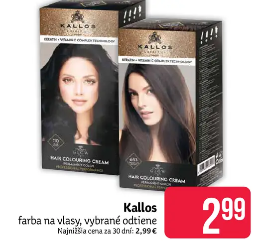 Kallos farba na vlasy