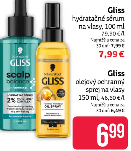 Gliss hydratačné sérum na vlasy