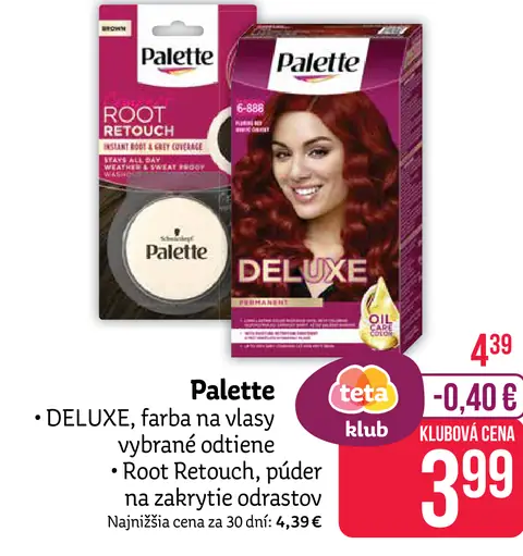 Palette Deluxe farba na vlasy Root Retouch púdrový zakrývač odrastených vlasov