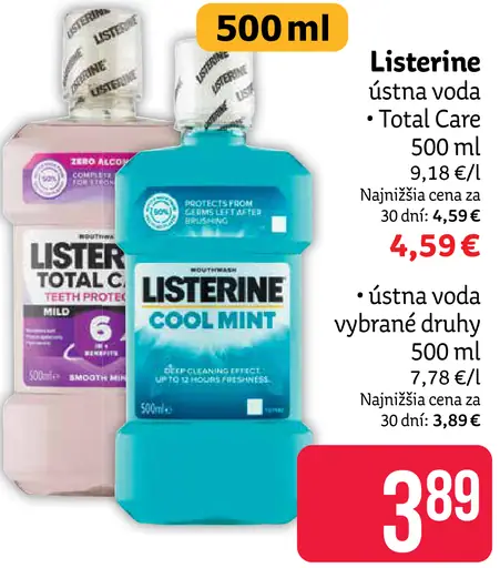 Listerine Cool Mint ústna voda