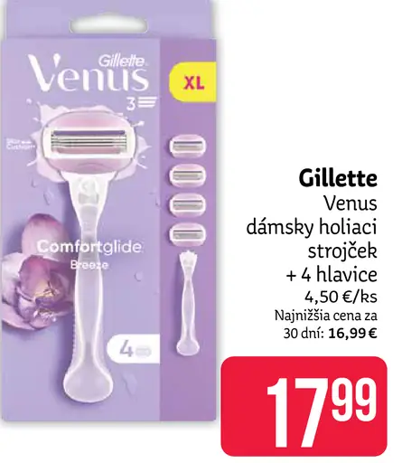 Gillette Venus dámsky holiaci strojček s 4 hlavicami