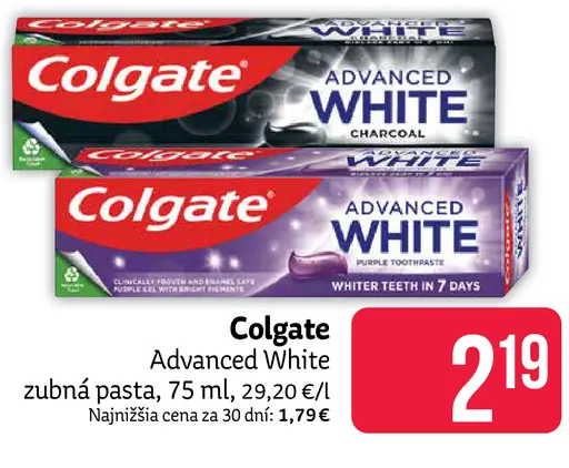 Colgate Advanced White bieliaca zubná pasta