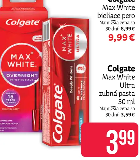 Colgate zubná pasta Max White Ultra