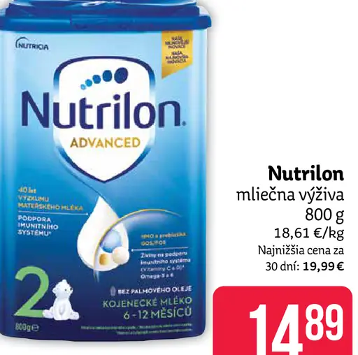 Nutrilon Advanced 2+ mliečna výživa