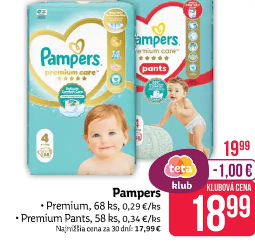 Pampers Premium detské plienky