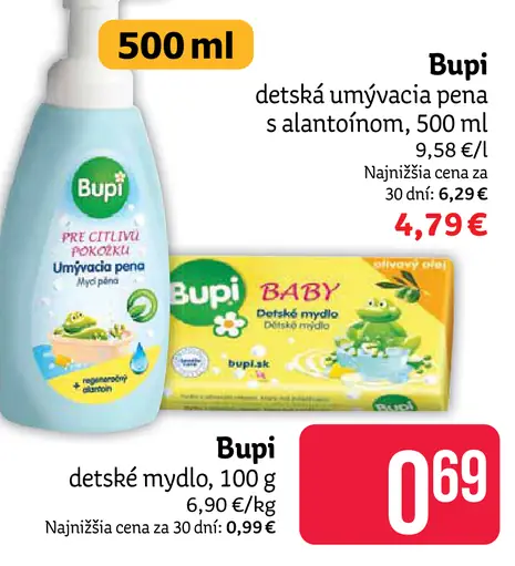 Bupi detská umývacia pena s allantoinom