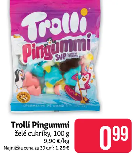 Trolli Pingummi želé cukríky