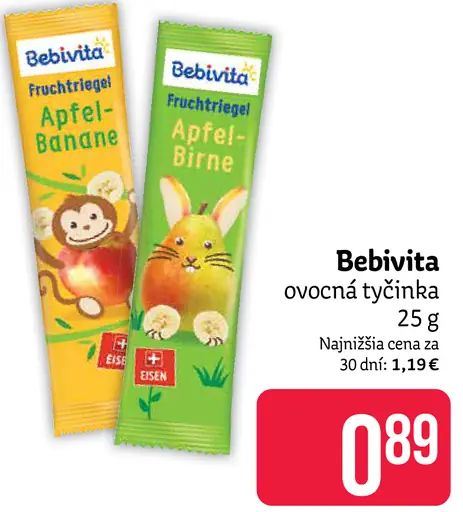 Bebivita ovocná tyčinka