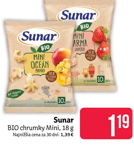 Sunar BIO chrumky Mini Ocean